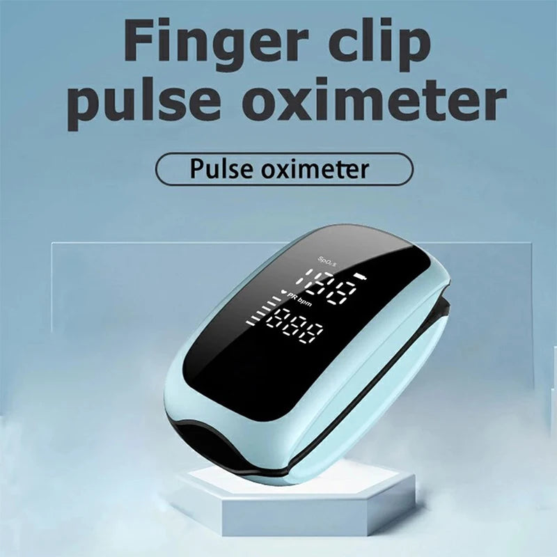 Rechargeable Finger Pulse Oximeter with LED Display