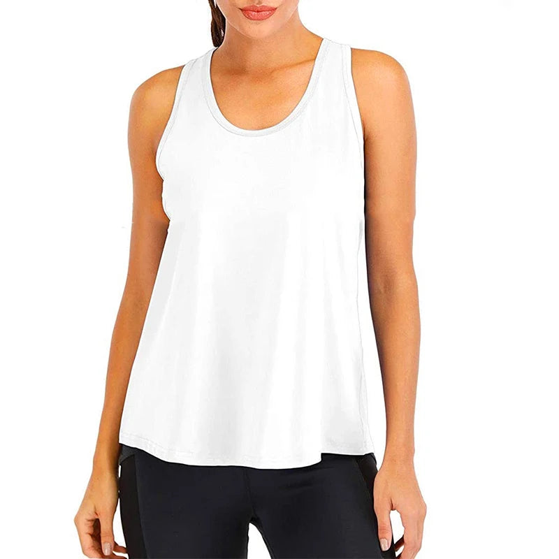 Women’s Loose Fit Quick-Dry Sleeveless Yoga Shirt