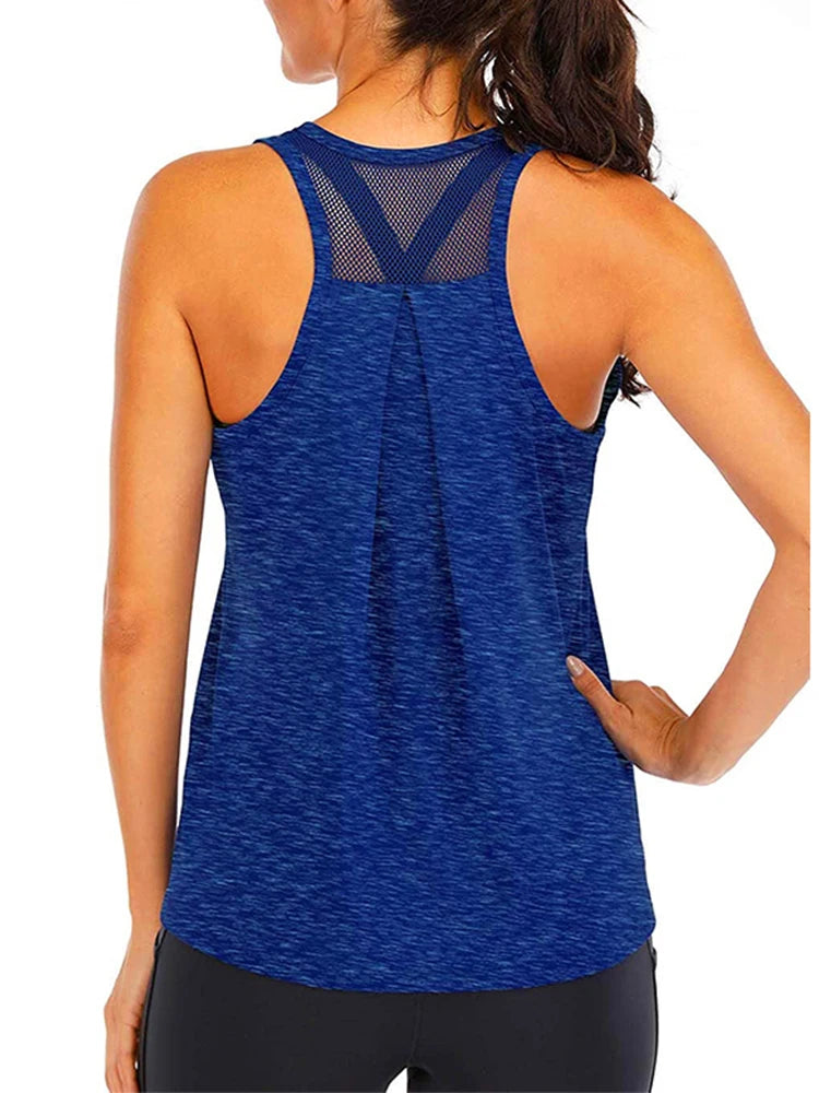 Women’s Loose Fit Quick-Dry Sleeveless Yoga Shirt