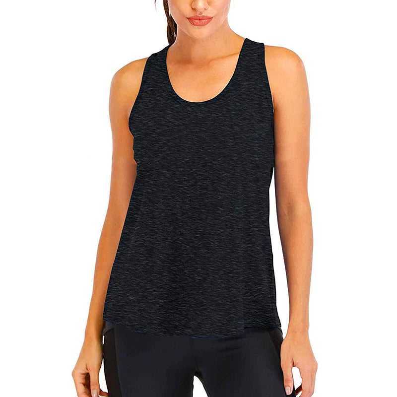 Women’s Loose Fit Quick-Dry Sleeveless Yoga Shirt