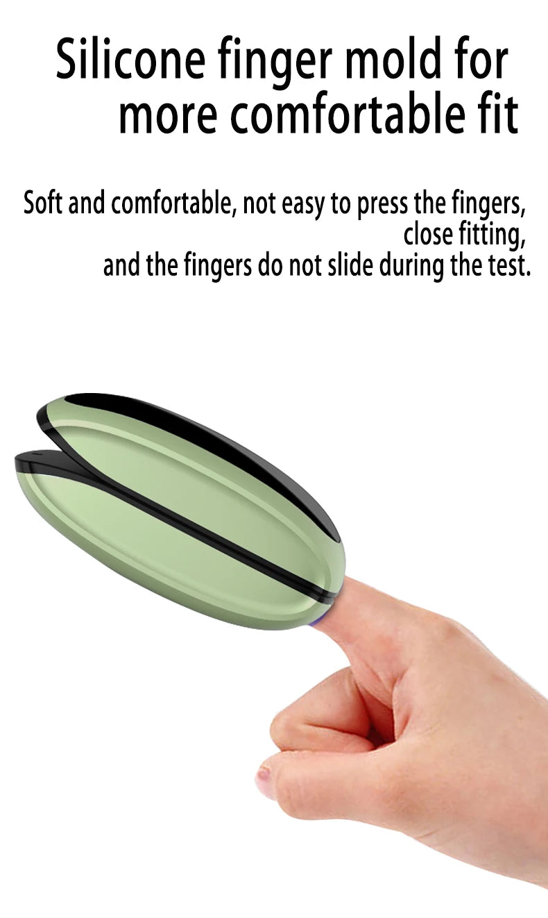 Rechargeable Finger Pulse Oximeter with LED Display