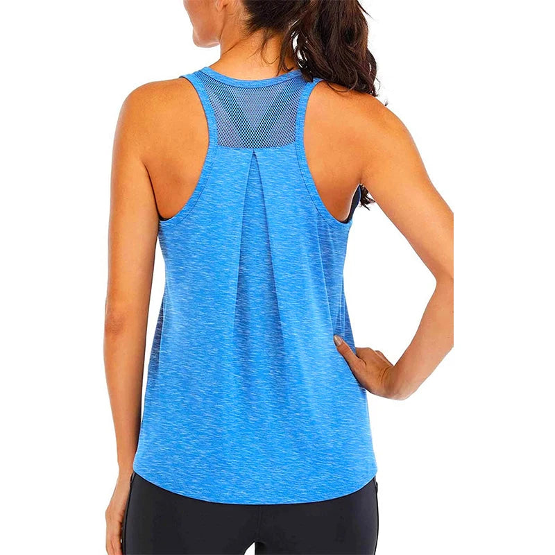 Women’s Loose Fit Quick-Dry Sleeveless Yoga Shirt
