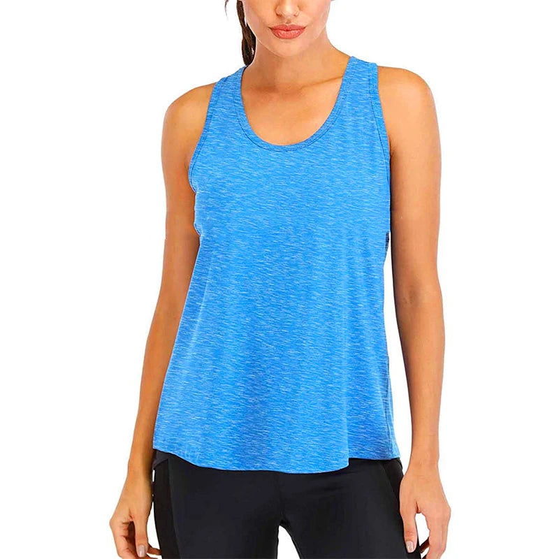 Women’s Loose Fit Quick-Dry Sleeveless Yoga Shirt