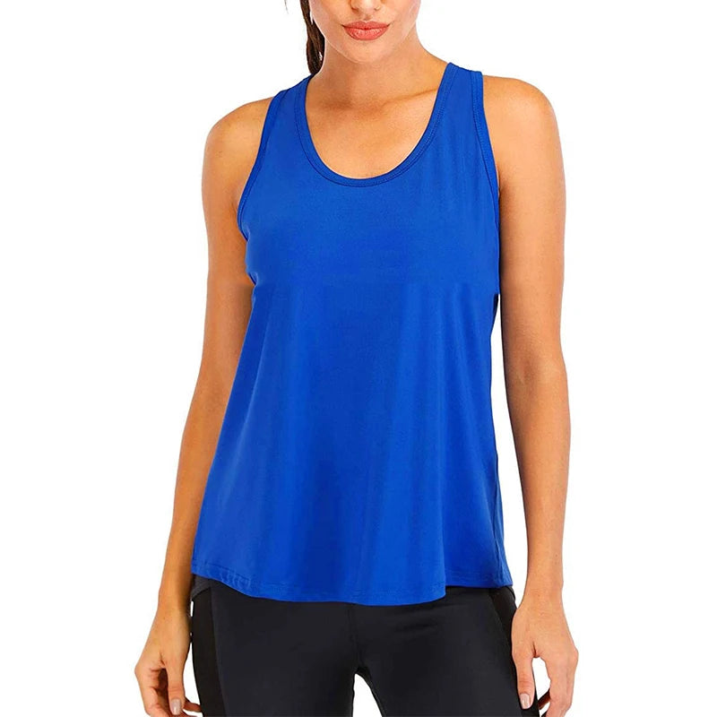 Women’s Loose Fit Quick-Dry Sleeveless Yoga Shirt