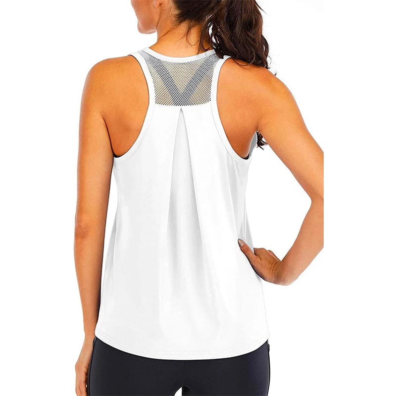Women’s Loose Fit Quick-Dry Sleeveless Yoga Shirt