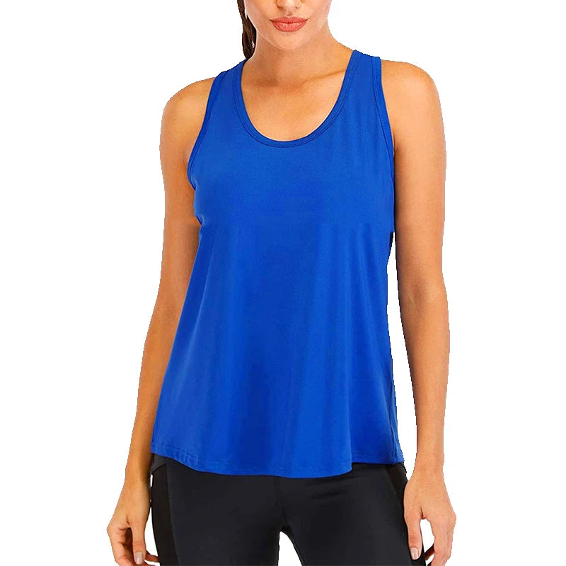 Women’s Loose Fit Quick-Dry Sleeveless Yoga Shirt
