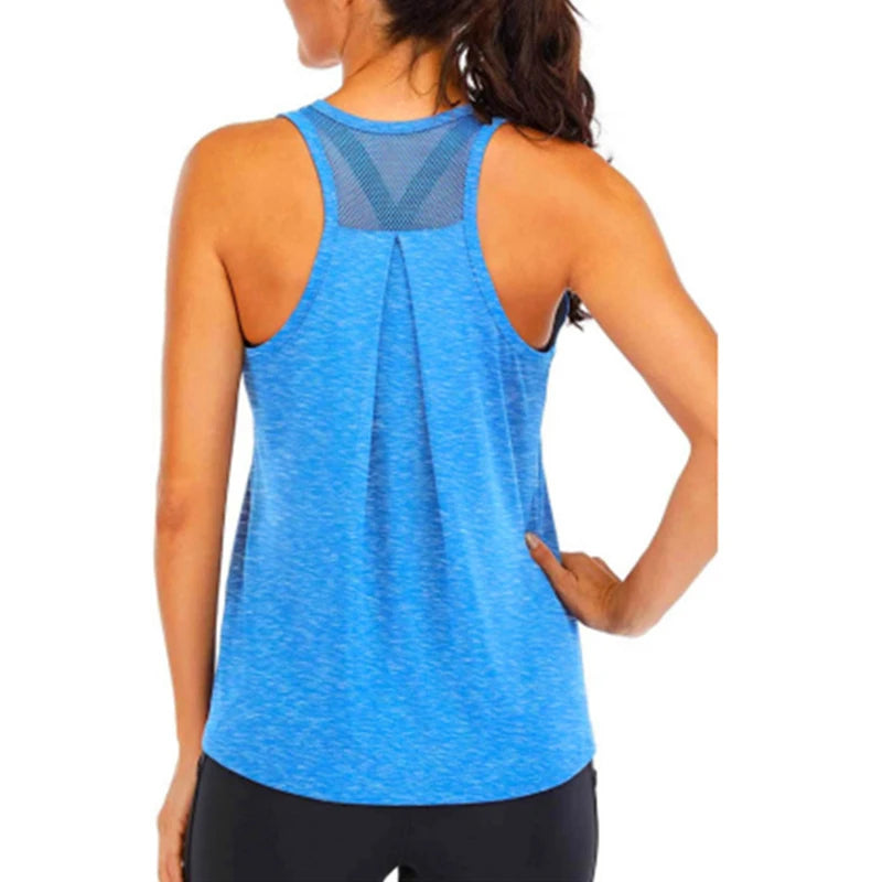 Women’s Loose Fit Quick-Dry Sleeveless Yoga Shirt