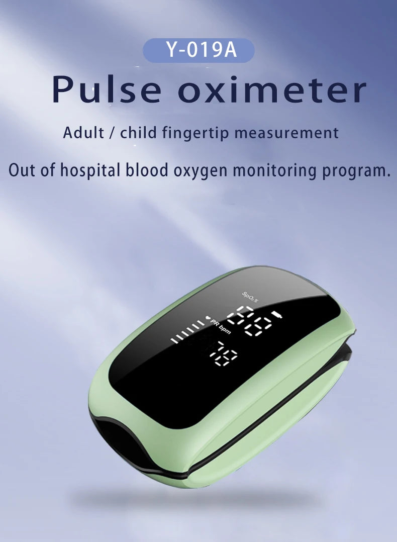 Rechargeable Finger Pulse Oximeter with LED Display
