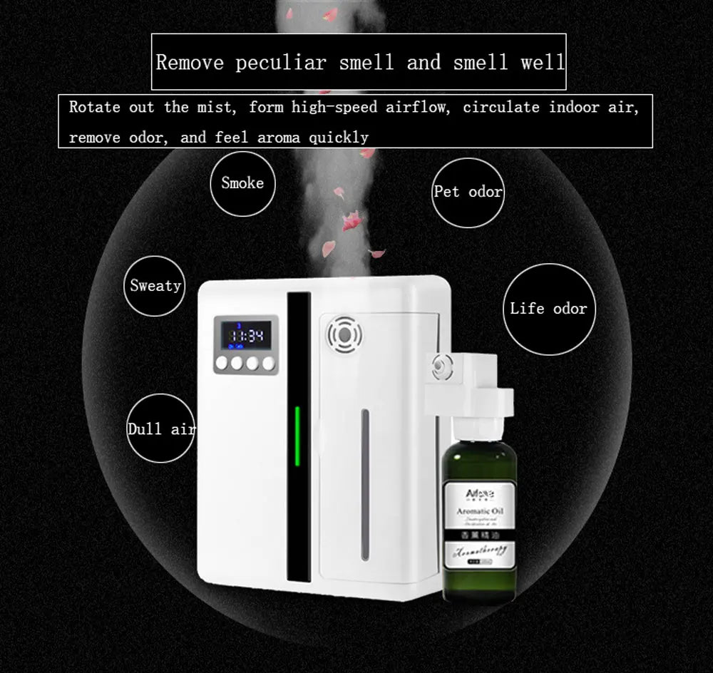 160ML Wall-Mounted Scent Diffuser with Fan for Hotel & Home