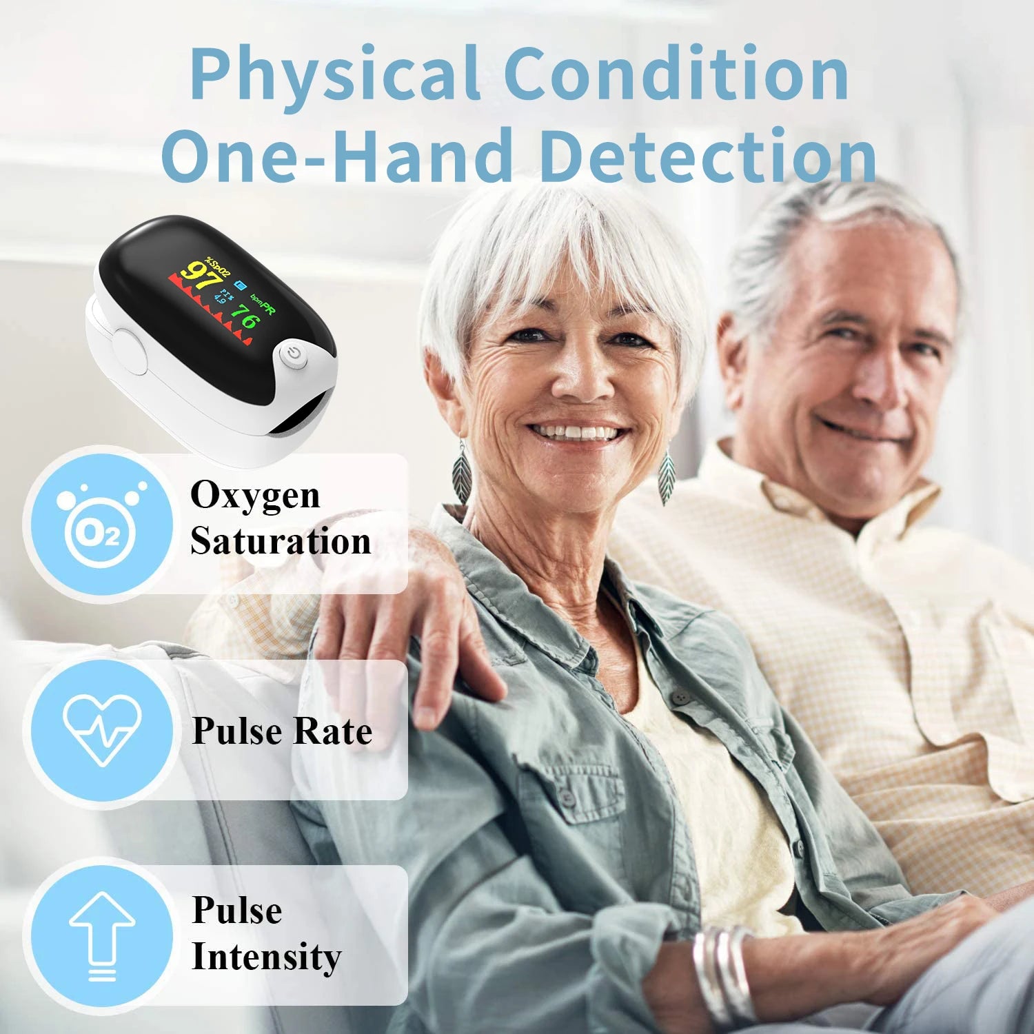 Medical Finger Pulse Oximeter – Oxygen & Heart Rate Monitor for All Ages