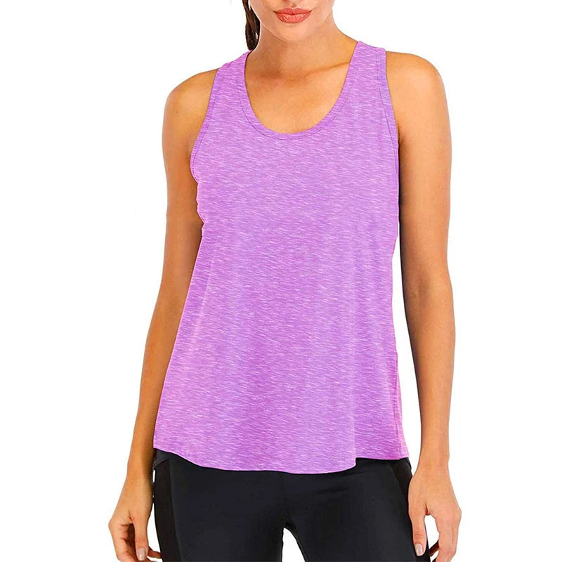 Women’s Loose Fit Quick-Dry Sleeveless Yoga Shirt