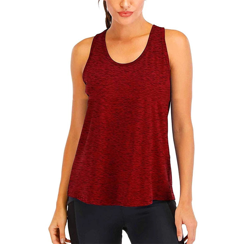 Women’s Loose Fit Quick-Dry Sleeveless Yoga Shirt