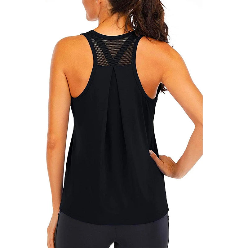 Women’s Loose Fit Quick-Dry Sleeveless Yoga Shirt