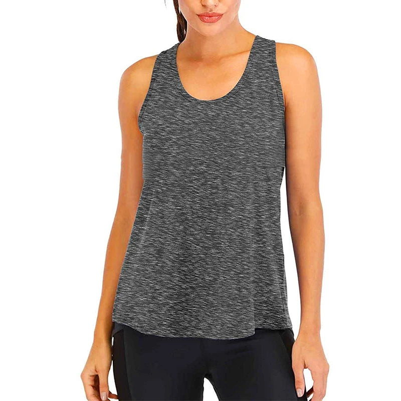 Women’s Loose Fit Quick-Dry Sleeveless Yoga Shirt