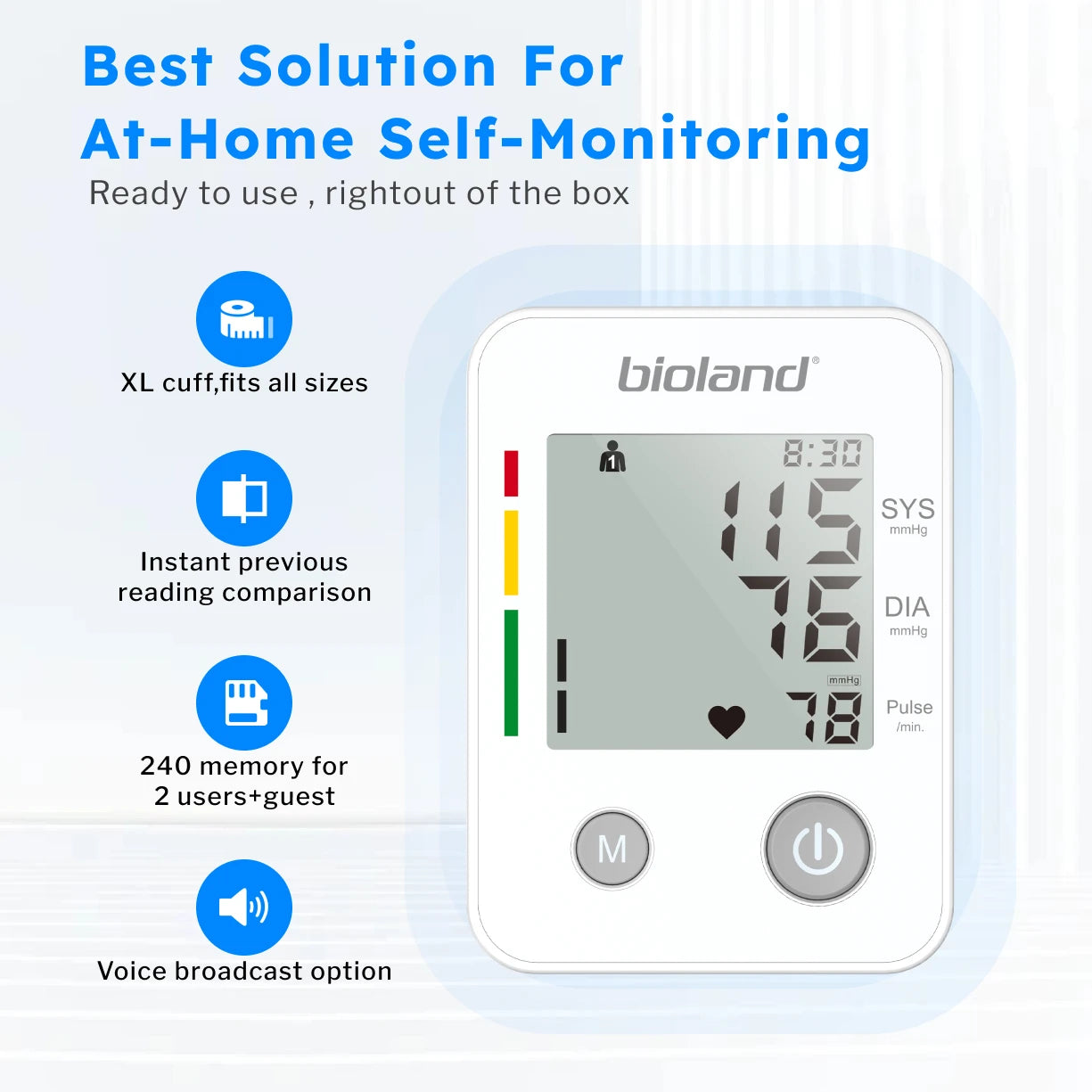 Bioland 2005 Upper Arm Digital Blood Pressure Monitor