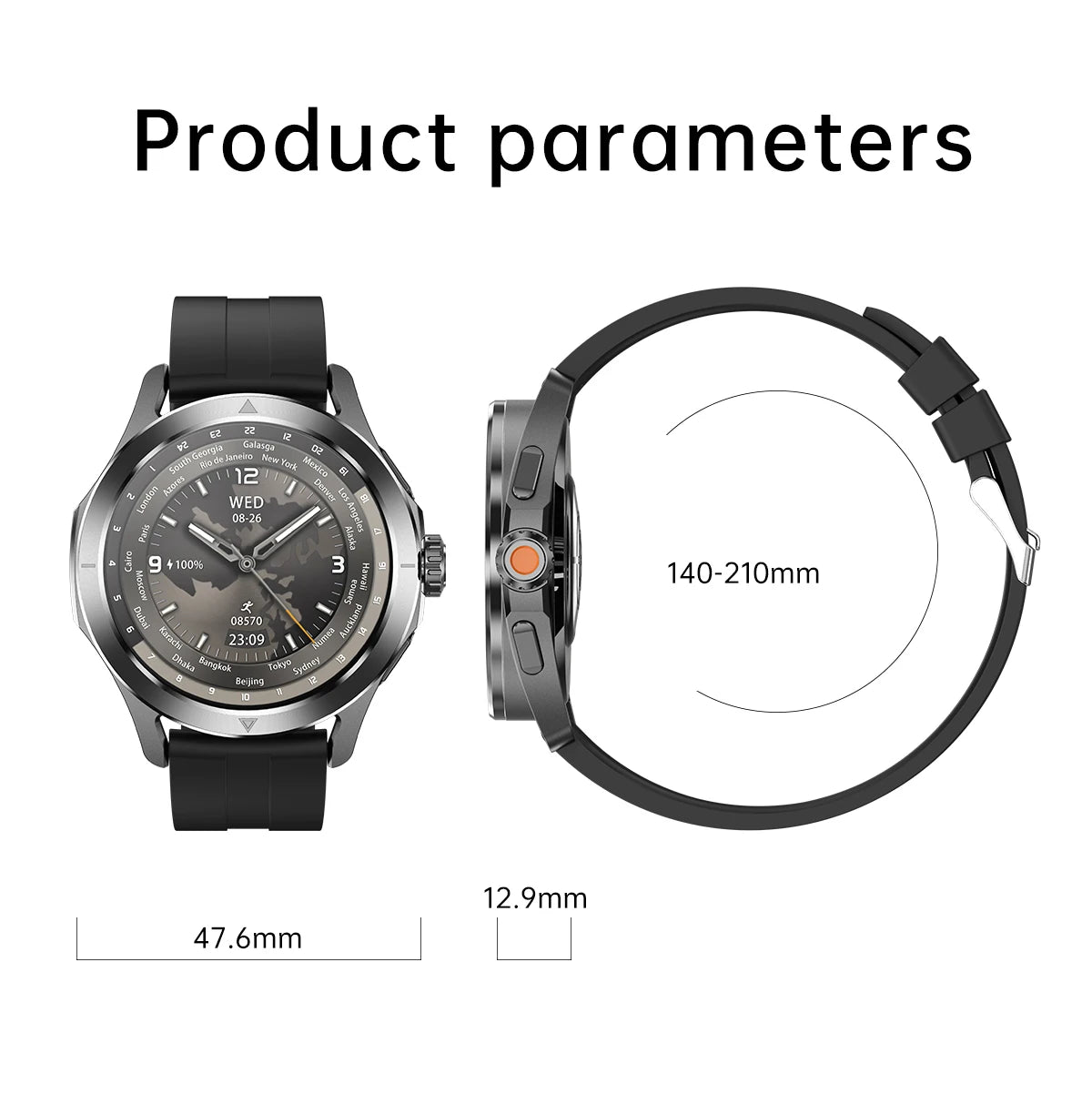 2025 Xiaomi S4 Ultra GPS Smartwatch with AMOLED & NFC