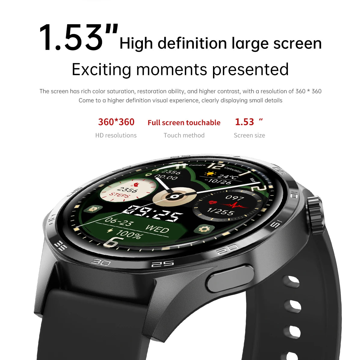 GT5 Pro Smartwatch with AMOLED, GPS, NFC & Bluetooth Call