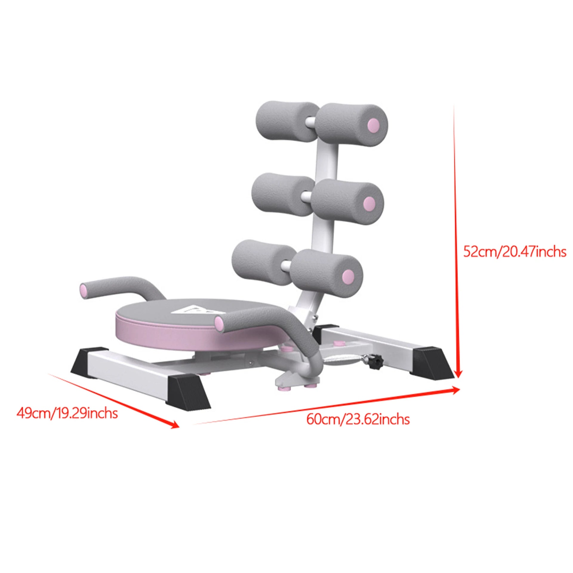 Portable Ab Crunch Sit-Up Bench Core Workout Machine