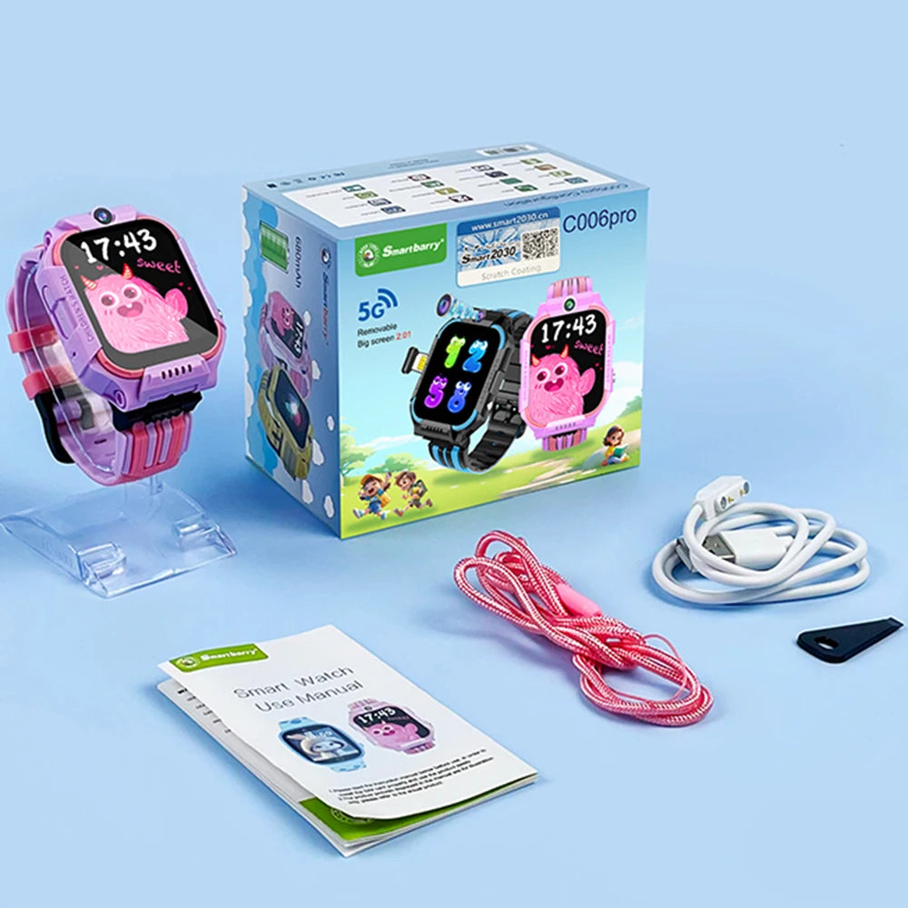 5G Kids Smartwatch with GPS, Video Call & Waterproof Design