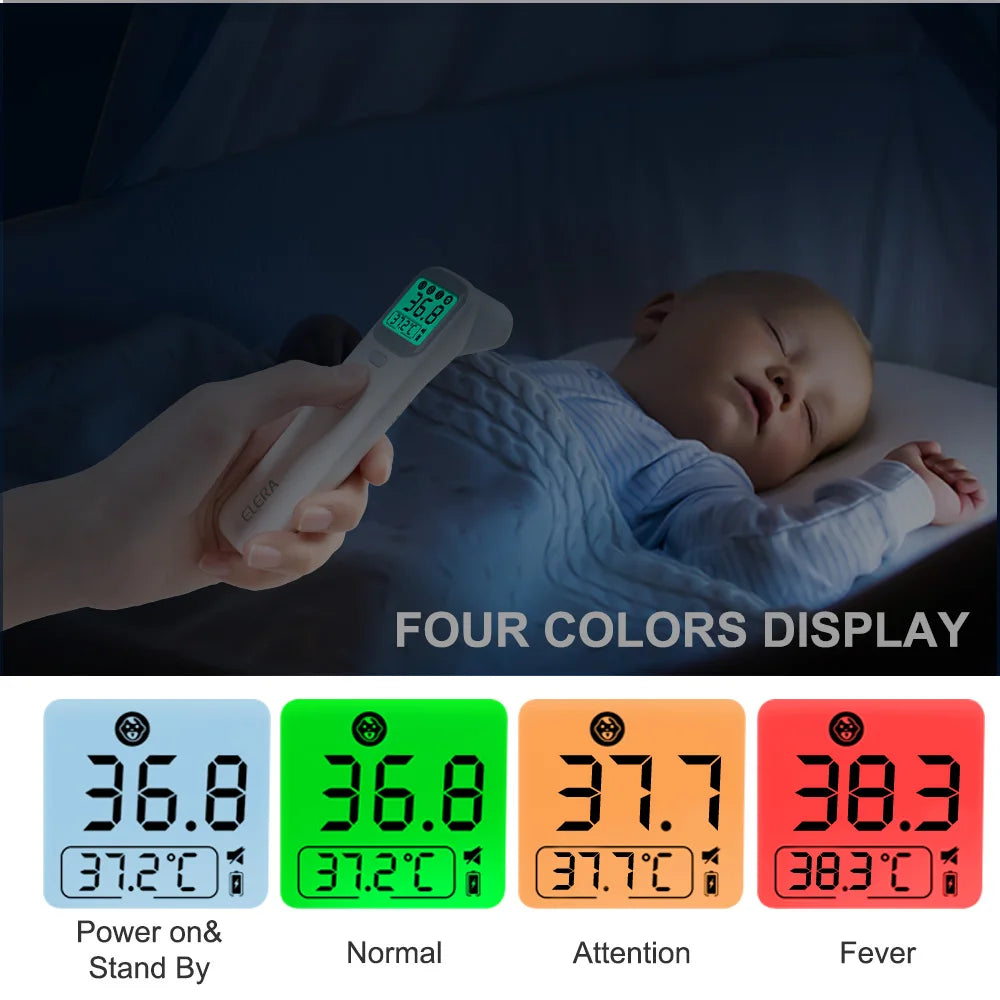ELERA Infrared Digital Thermometer – Forehead & Ear, No-Contact