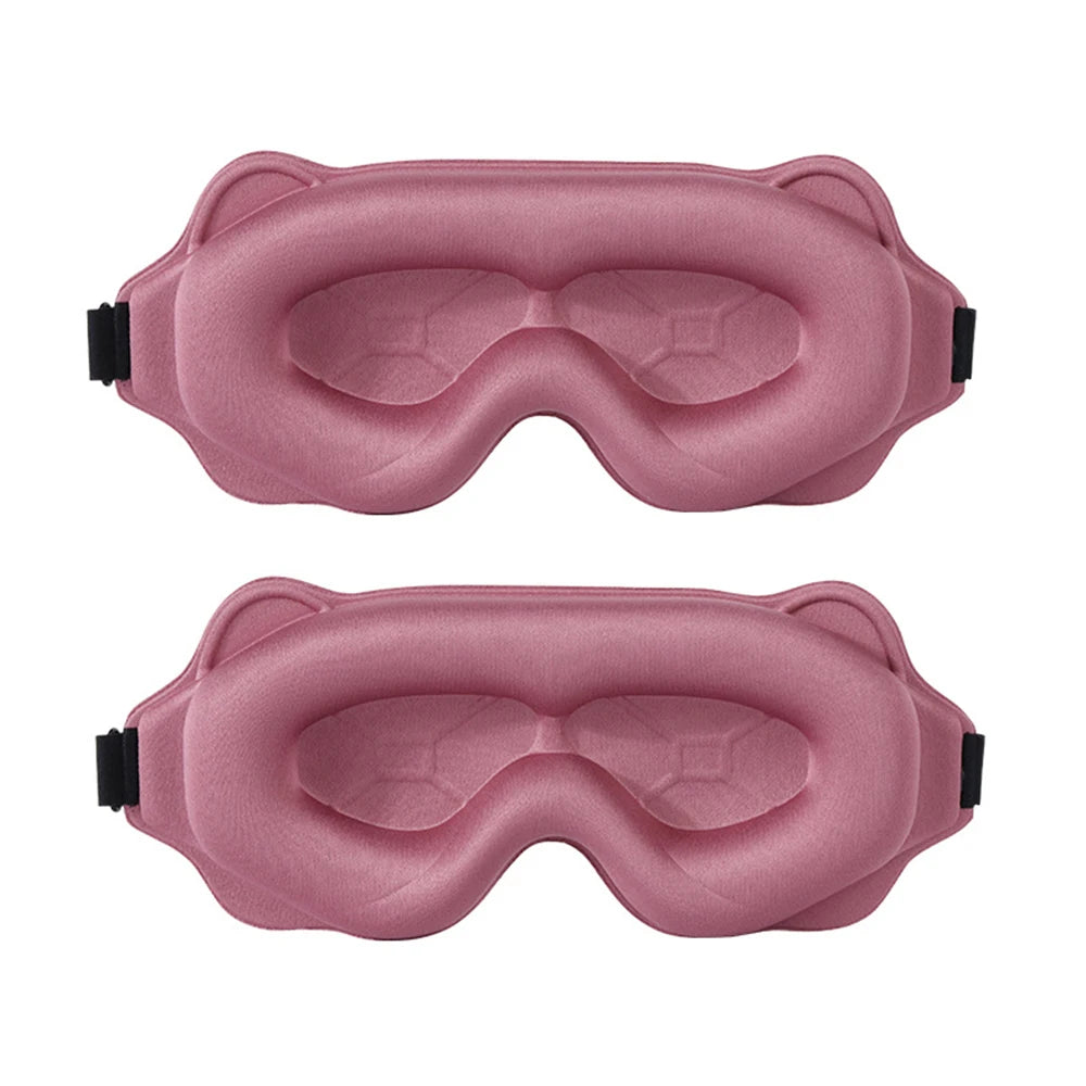 3D Contoured Sleep Mask for Eyes – Light Blocking & Breathable