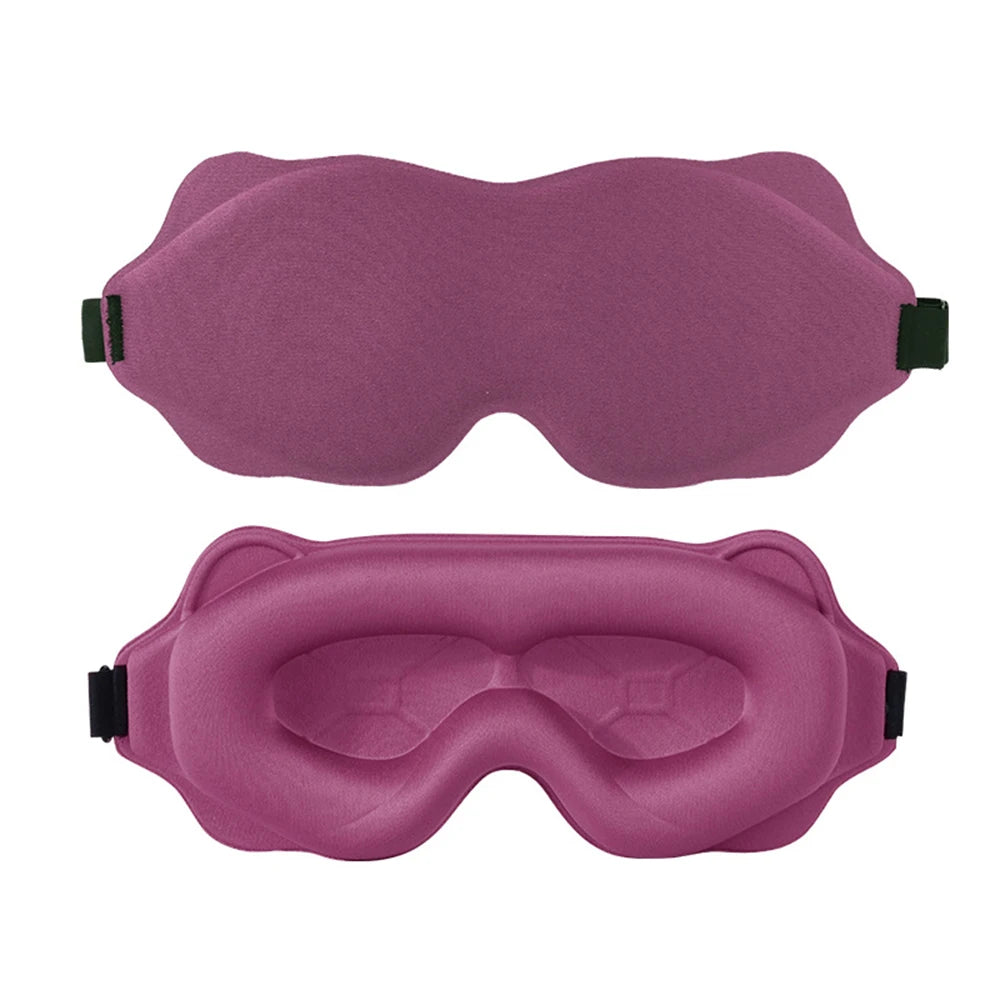 3D Contoured Sleep Mask for Eyes – Light Blocking & Breathable