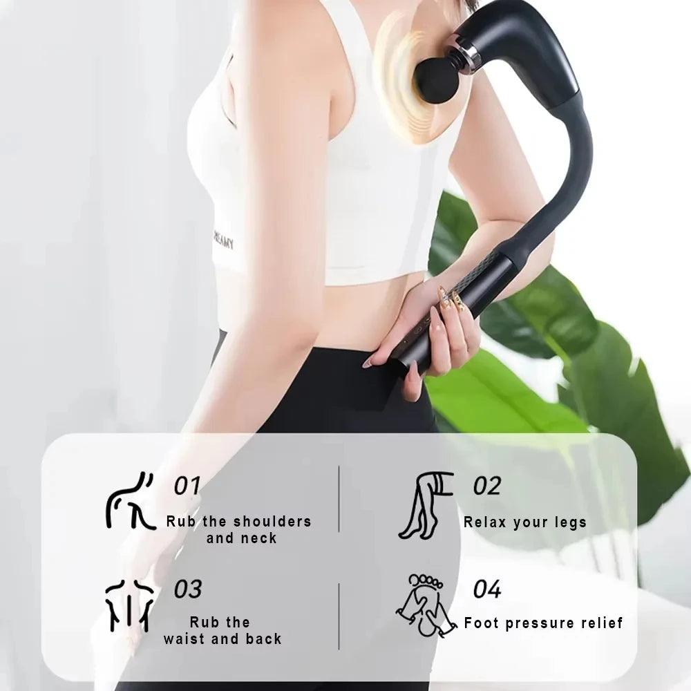Smart Rechargeable Handheld Massage Gun Hammer