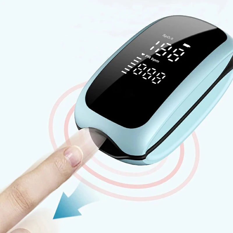 Rechargeable Finger Pulse Oximeter with LED Display