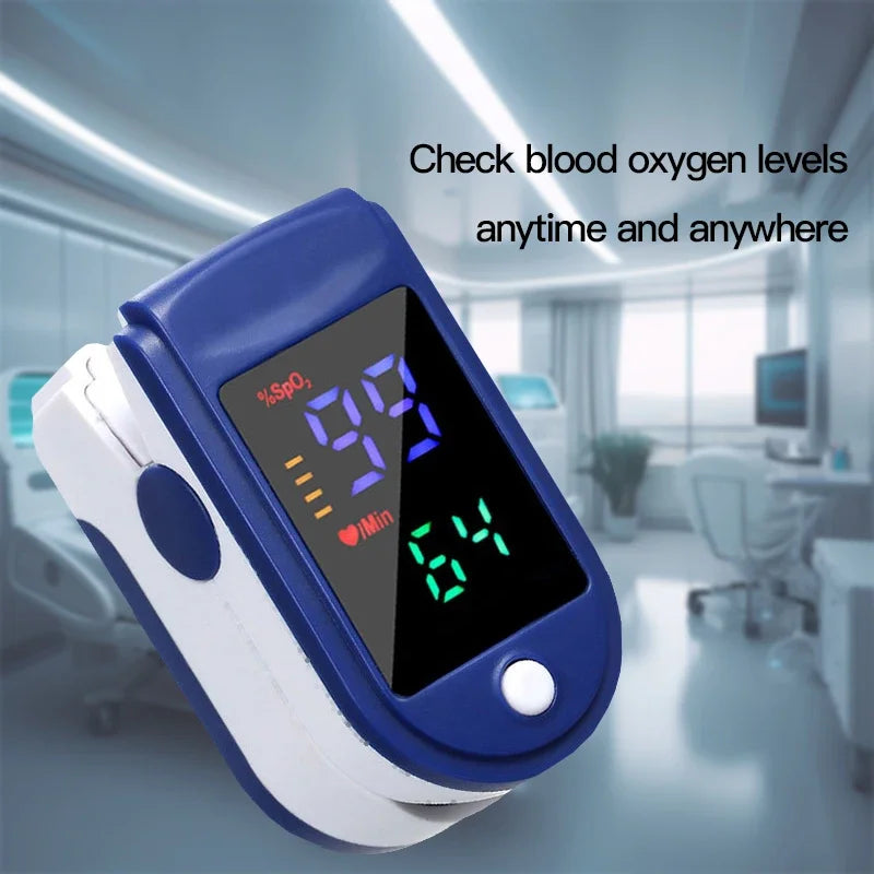 Pulse Oximeter Finger Clip – SpO₂ & Heart Rate Monitor