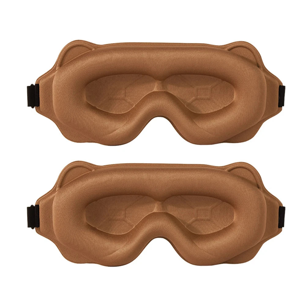 3D Contoured Sleep Mask for Eyes – Light Blocking & Breathable