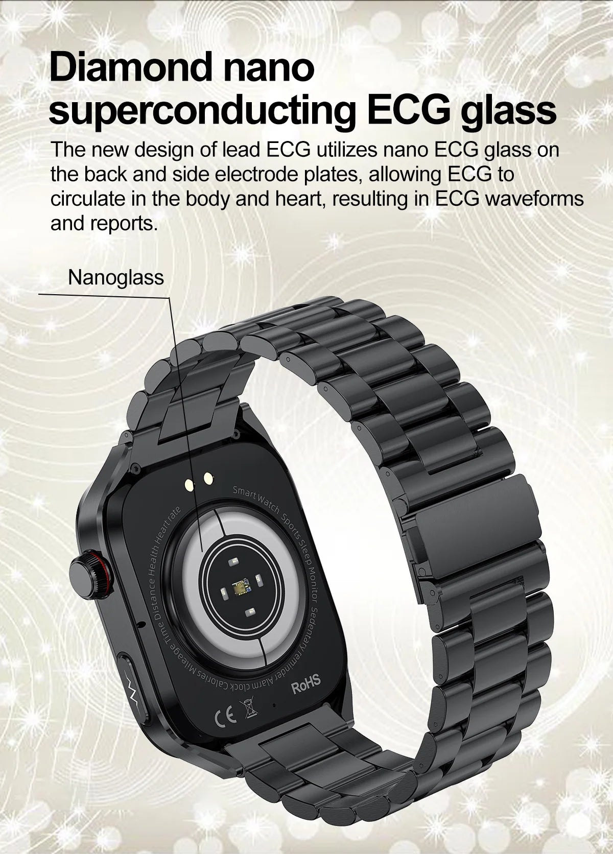 2025 Micro Physical Exam Smartwatch with Uric Acid & Body Fat Monitor