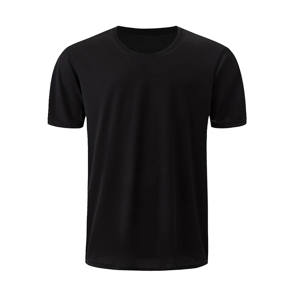 Men’s Waffle Sports Shirt – Short Sleeve Training Tee (1/5 Pcs)