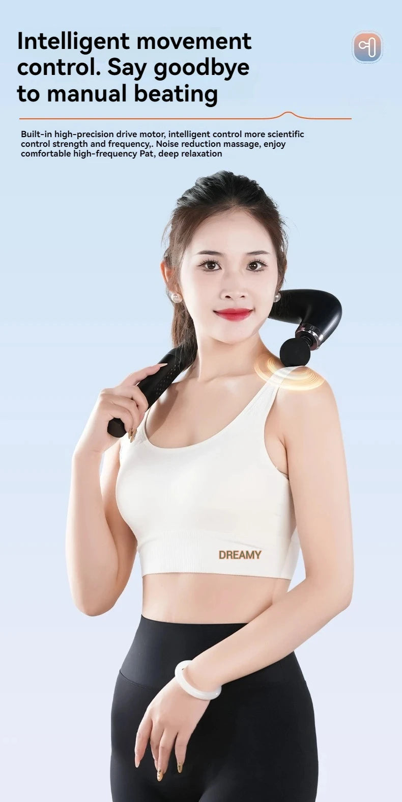 Smart Rechargeable Handheld Massage Gun Hammer