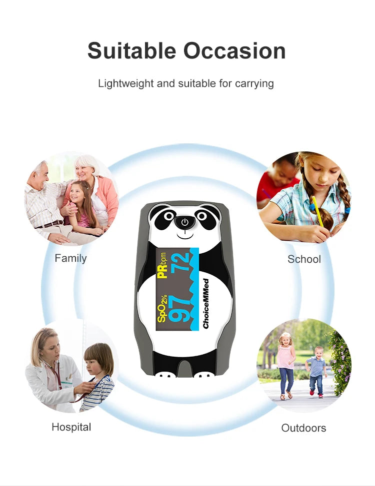 ChoiceMMed Pediatric Finger Pulse Oximeter with OLED Display