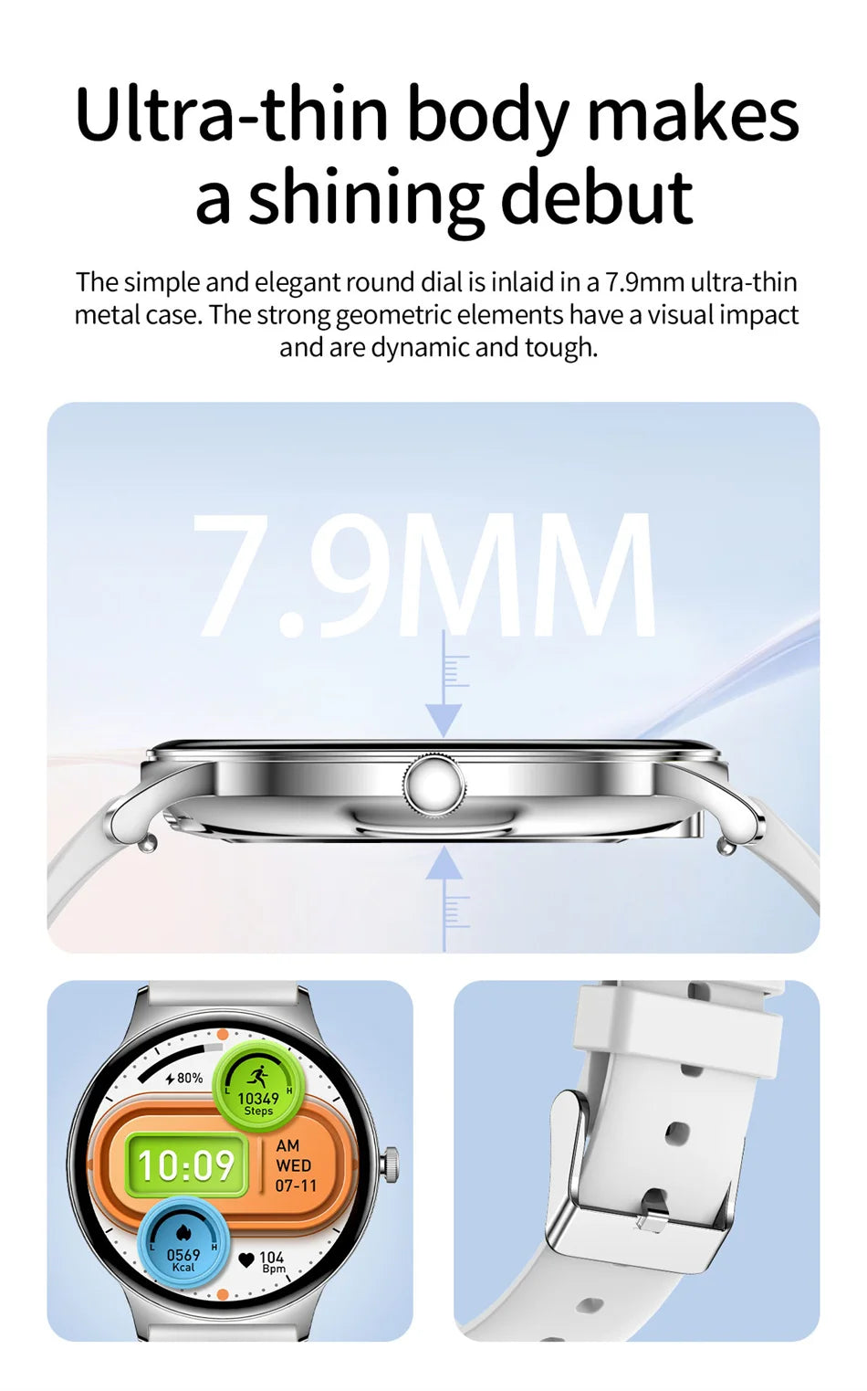 Huawei Ultra Slim AMOLED Smartwatch for Women with BT Call