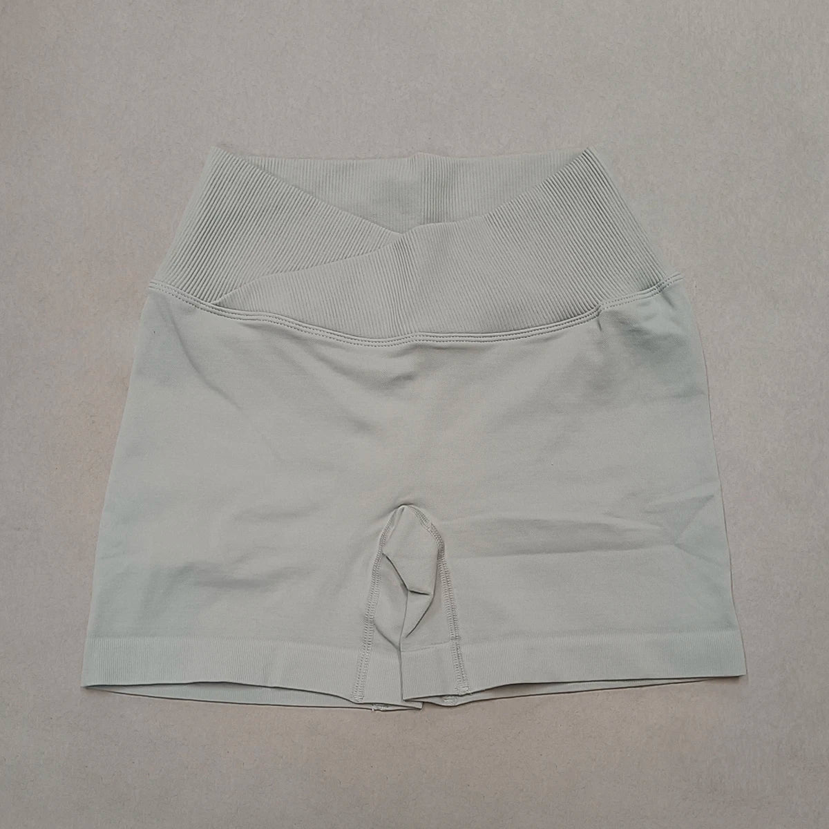 Crossover Waist Women’s Yoga Gym Shorts