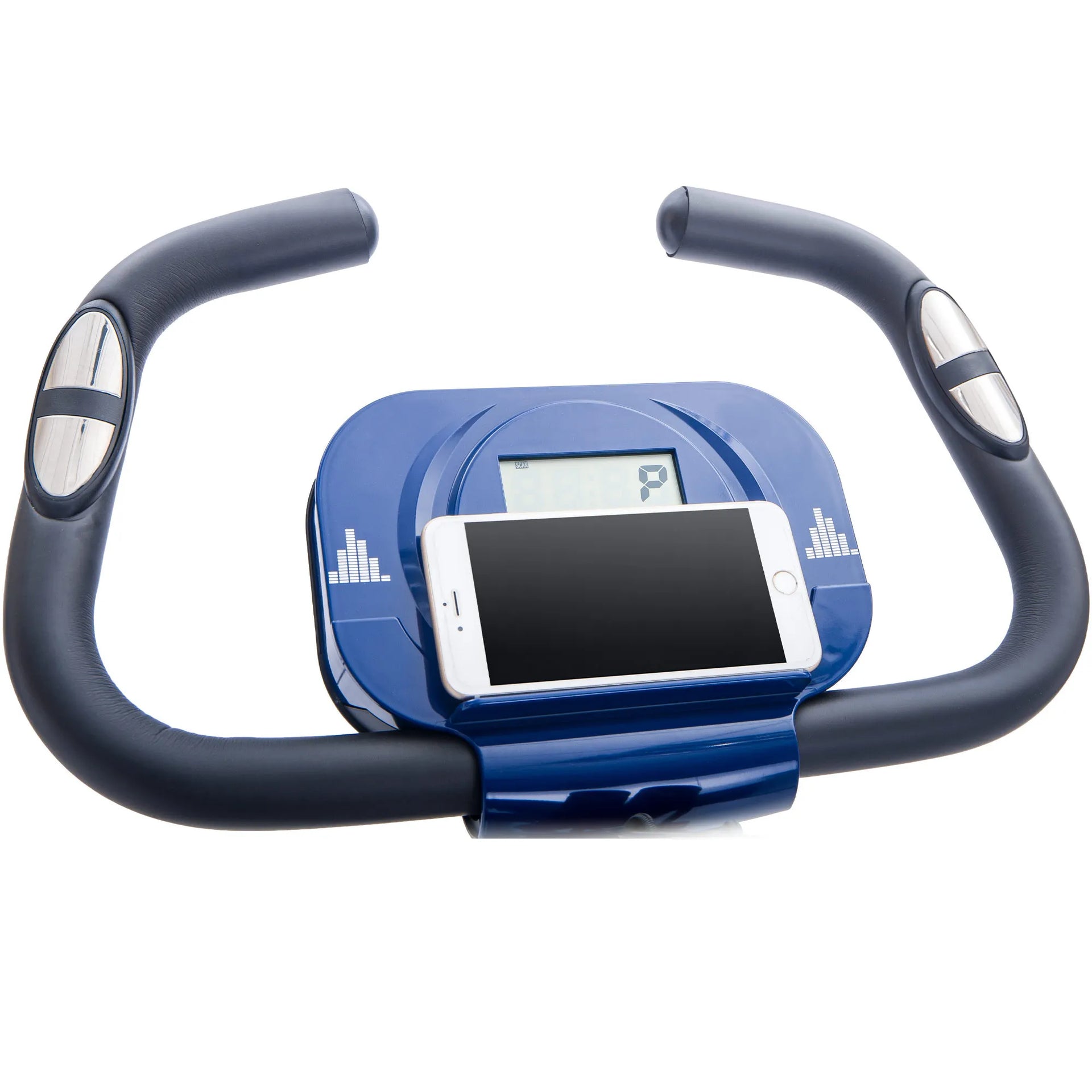 Folding X Exercise Bike with Backrest & Resistance Bands