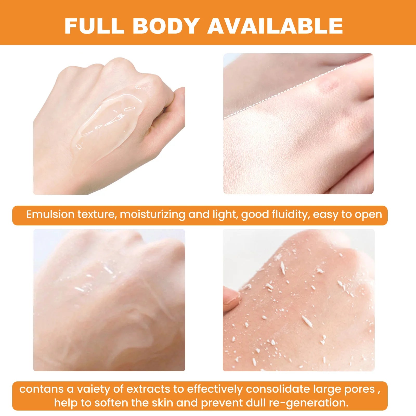 Orange Exfoliating Gel – Brightening & Peeling Moisturizer (50g)