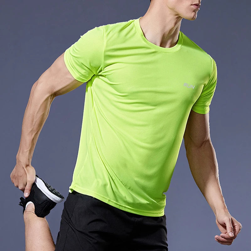 Men’s Quick-Dry Sports Shirt – Compression Fit Gym & Soccer Tee