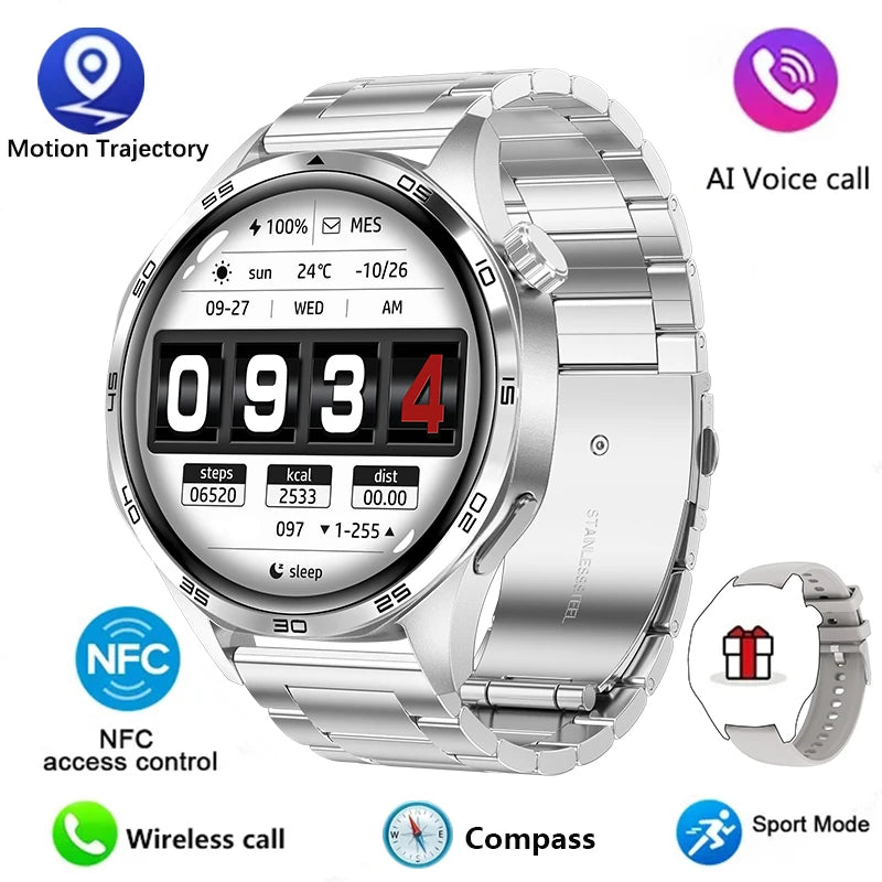 GT5 Pro Smartwatch with AMOLED, GPS, NFC & Bluetooth Call