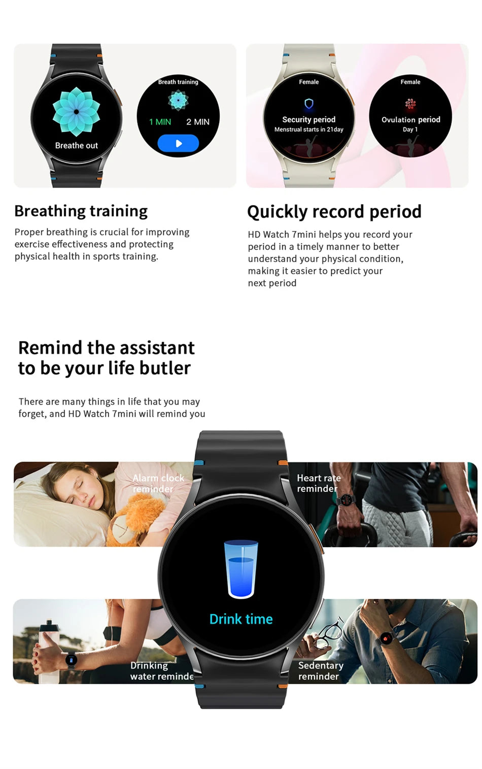 Galaxy Watch 7 Smartwatch with AMOLED Screen & Bluetooth Call