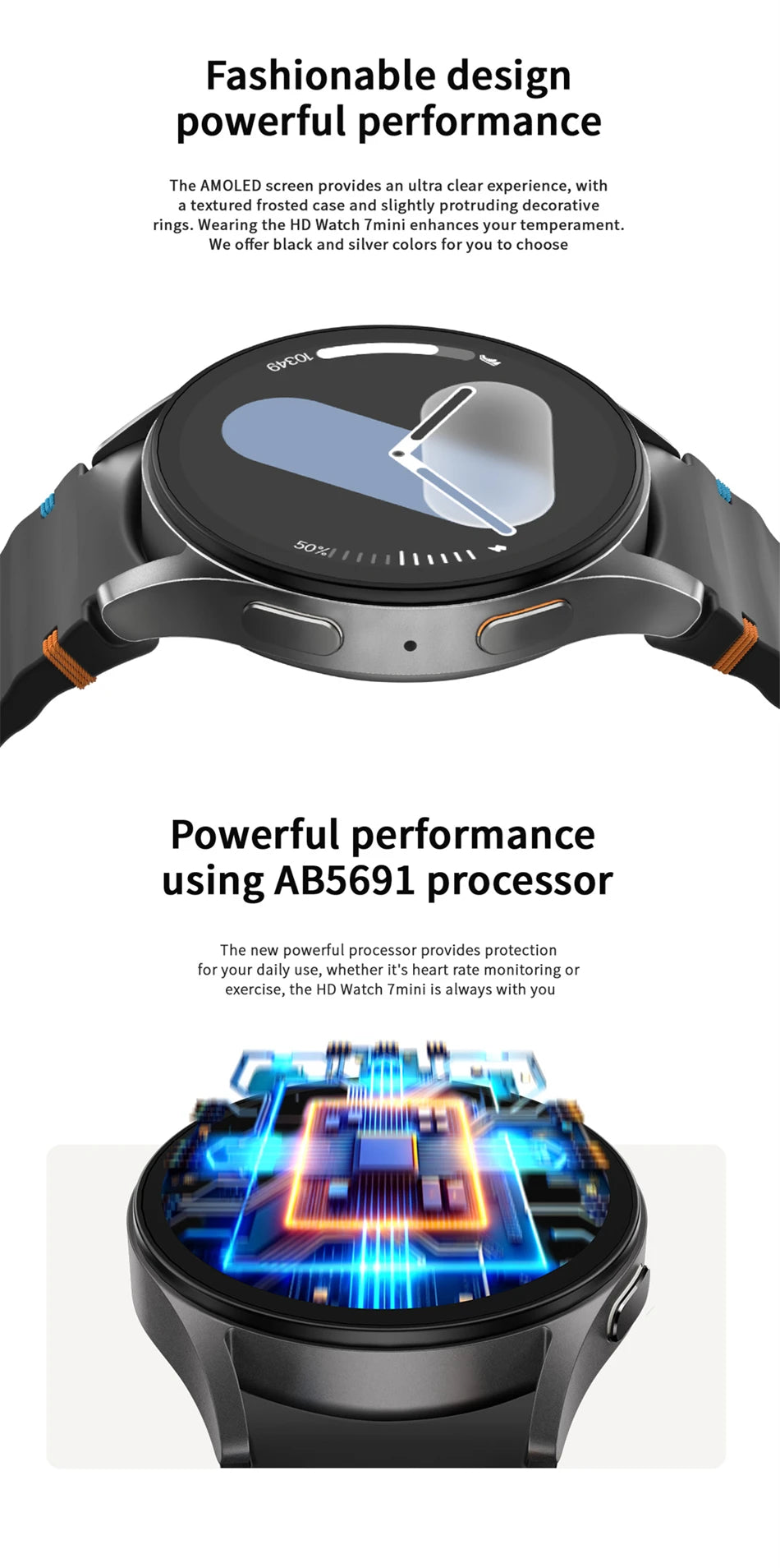 Galaxy Watch 7 Smartwatch with AMOLED Screen & Bluetooth Call