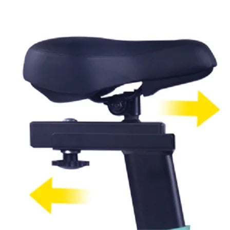 Indoor Stationary Spin Bike with LCD Monitor & Cushioned Seat
