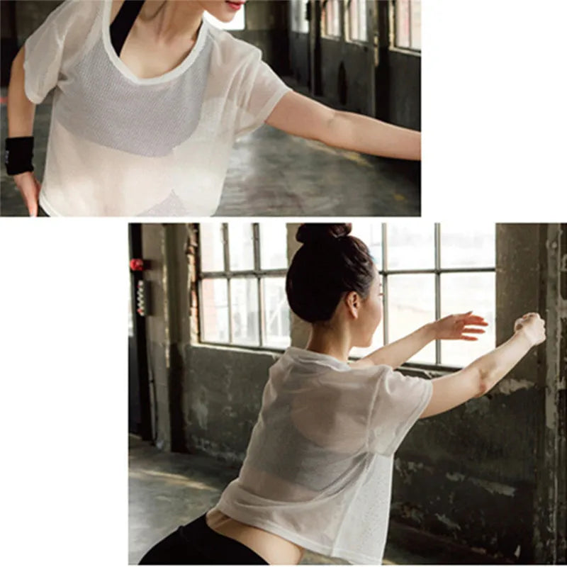 2025 Women’s Quick-Dry Mesh Yoga & Running Tank Top