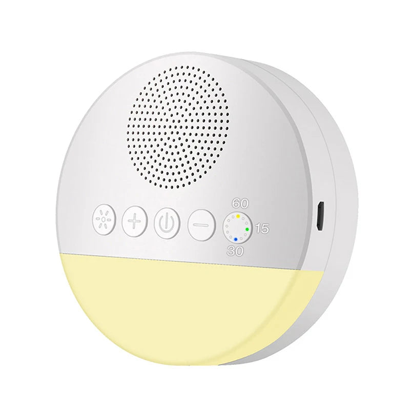 USB Rechargeable Baby White Noise Machine with Night Light & Timer