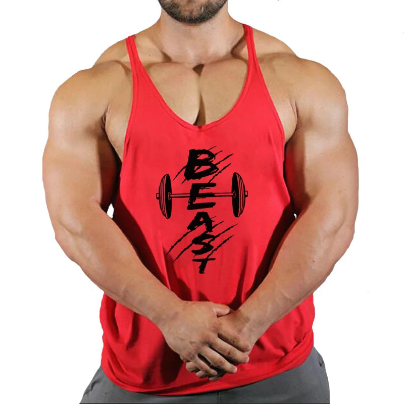 Men’s 2023 Cotton Fitness Tank Top – Bodybuilding & Running