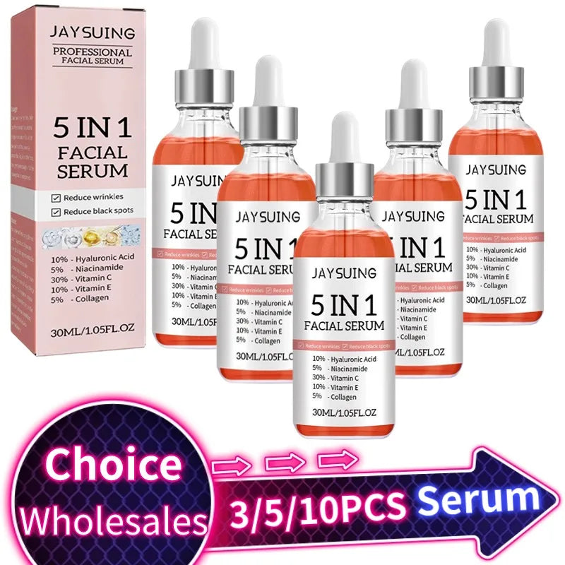 5-in-1 Hyaluronic Acid Vitamin C Collagen Face Serum