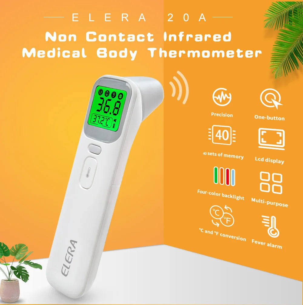 ELERA Infrared Digital Thermometer – Forehead & Ear, No-Contact