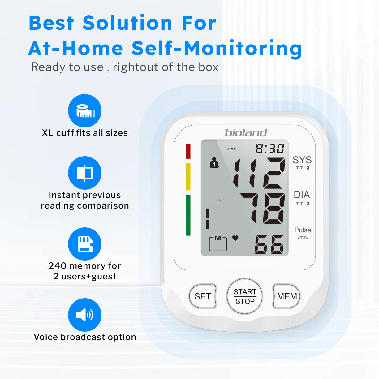 Bioland 2005 Upper Arm Digital Blood Pressure Monitor