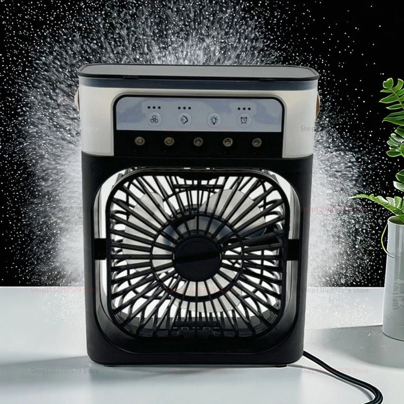 3-in-1 Portable Air Cooler & Humidifier with LED Light